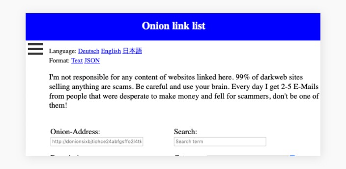 dark web links 2024