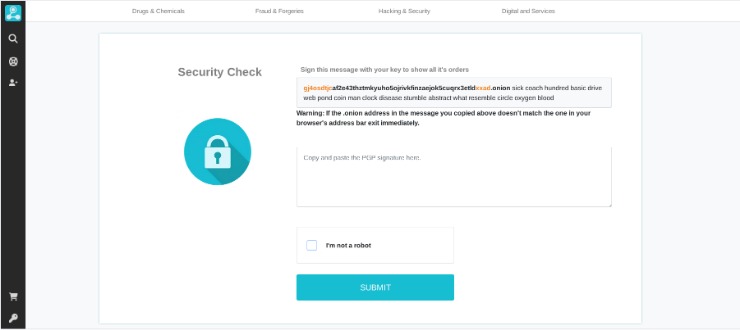 darknet market security