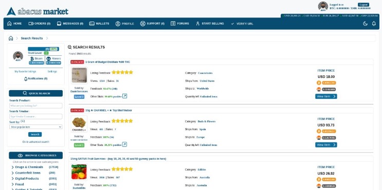darknet market features