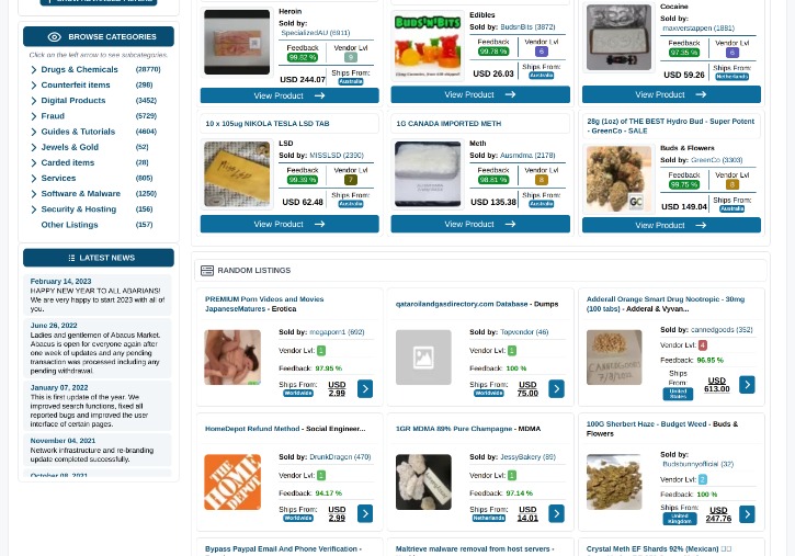 darknet market updates 2025