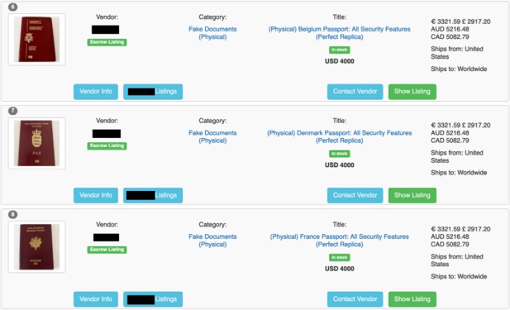 buying credit cards on dark web