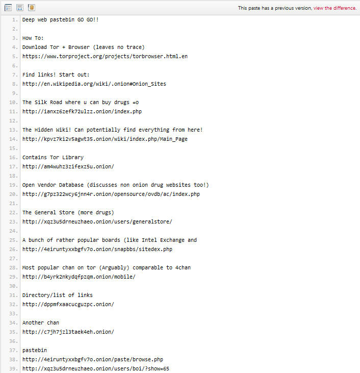 free deep web links