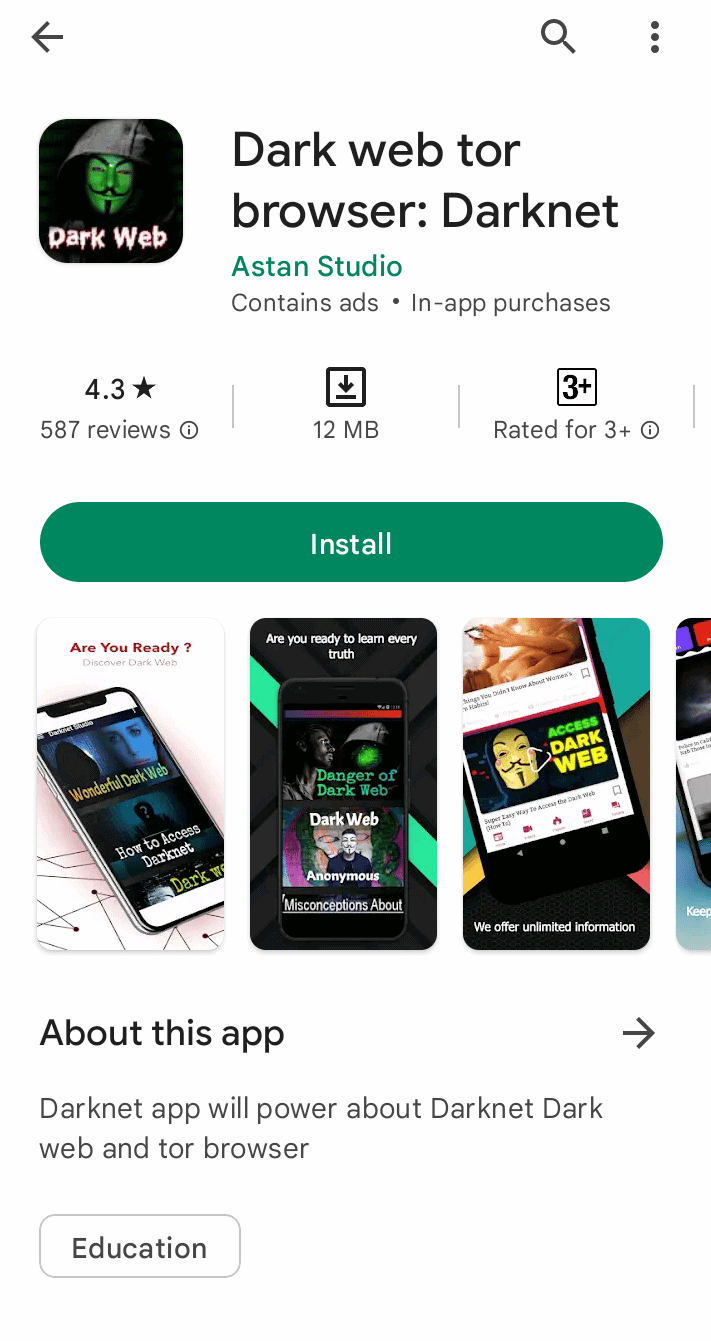 access darknet android