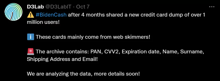 credit card dumps dark web